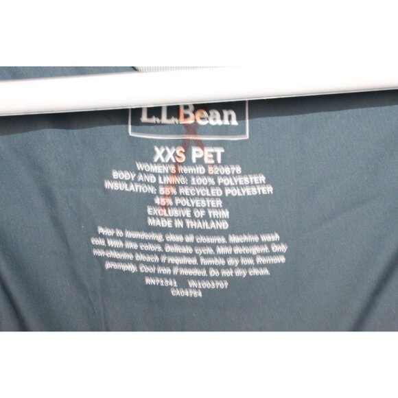 LL Bean Mountain Classic Puffer Coat Colorblock Blue Size XXS Pet - Picture 5 of 9